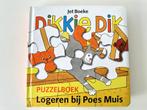 Puzzelboek logeren bij Poes Muis, 6 puzzels / Dikkie Dik, 10 tot 50 stukjes, Gebruikt, Ophalen of Verzenden