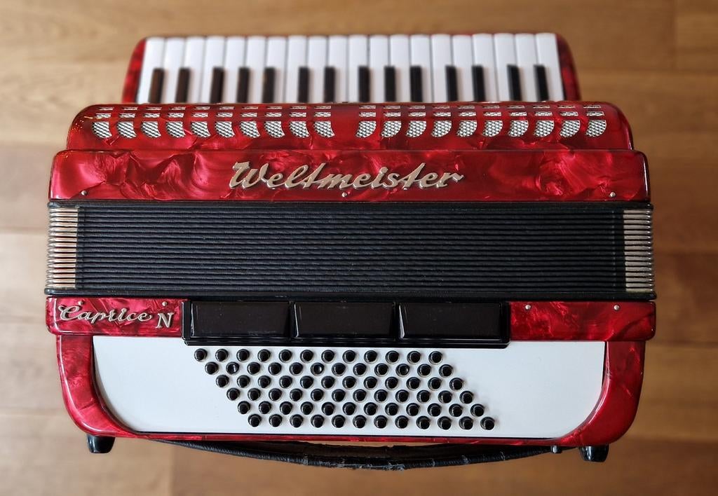 Weltmeister Accordeon - Prachtige Klanken!, Muziek en Instrumenten, Accordeons, Gebruikt, Toetsaccordeon, 72-bas, Weltmeister