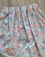 Pastel Gordijnen met Bloemenmotief - 2 stuks, Gebruikt, Overige kleuren, 200 cm of meer, Vintage / romantisch