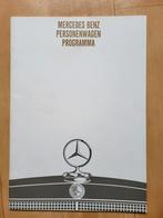 Mercedes Benz personenwagen programma. Nederlandse brochure, Boeken, Auto's | Folders en Tijdschriften, Ophalen of Verzenden, Zo goed als nieuw