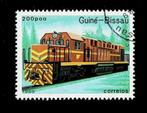 postzegel 523 Guinee-Bissau  C.A.F. Diesellocomotief, Ophalen of Verzenden, Overige landen, Gestempeld