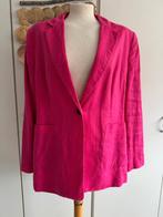 In zeer goede staat > Roze Linnen Blazer / C&A / maat 46, Kleding | Dames, Grote Maten, Verzenden, Zo goed als nieuw, Roze, Jasje of Colbert