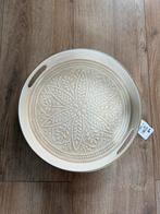 Zeeman crèmekleurig dienblad bloem Nieuw, Ophalen, Nieuw, Rond, Overige materialen