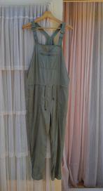 Denim&Co khaki jumpsuit salopette tuinbroek 100% Tencel M L, Maat 38/40 (M), Denim&Co, Ophalen of Verzenden, Zo goed als nieuw