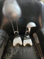 2x uitschuifbare bureaulamp zilvergrijs Massive 906825, Huis en Inrichting, Lampen | Tafellampen, Ophalen, Gebruikt, Kunststof