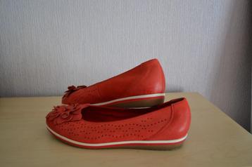 ARA - ballerina's - rood suède - maat 38 beschikbaar voor biedingen