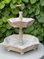 Houten etagère ( o.a. landelijke stijl), Huis en Inrichting, Woonaccessoires | Etagères, Ophalen of Verzenden, Gebruikt