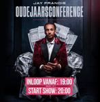 2 kaartjes oudejaarsconferentie Jay Francis. 6 december, Twee personen