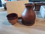 Waterkanetje en beker vintage, Ophalen of Verzenden, Zo goed als nieuw
