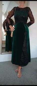 Groene Galajurk met Zwarte Details maat xl, Galajurk, Maat 42/44 (L), Ophalen of Verzenden, Groen