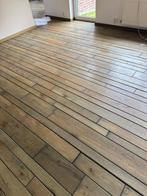 parketvloer parket vloer 45m2 mes en groef dik massief sterk, Gebruikt, 10 m² of meer, 10 tot 30 cm, Hout