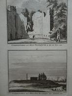 gravure huis Oosterwijk, huis Haarlem onder Heemskerk 1740, Antiek en Kunst, Verzenden