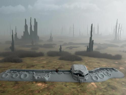 Loopgraaf met bunker – terrein voor tabletop games, Hobby en Vrije tijd, Wargaming, Zo goed als nieuw, Overige soorten, Figuurtje(s)
