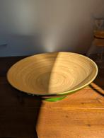 Gratis Houten Fruitschaal Groen, Huis en Inrichting, Woonaccessoires | Schalen en Manden, Ophalen, Gebruikt, Schaal, Rond