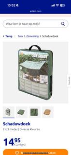 Schaduwdoek, Ophalen, Zo goed als nieuw