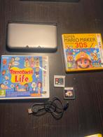 Nintendo 3DS XL + Games & Oplader, Spelcomputers en Games, Spelcomputers | Nintendo 2DS en 3DS, Zwart, 3DS XL, Ophalen of Verzenden