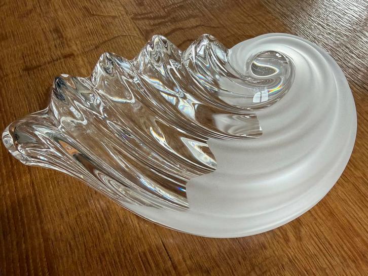 Walther Glas Golf/Shell Schaal/Kom kristal ZGAN, Antiek en Kunst, Antiek | Glas en Kristal, Ophalen of Verzenden