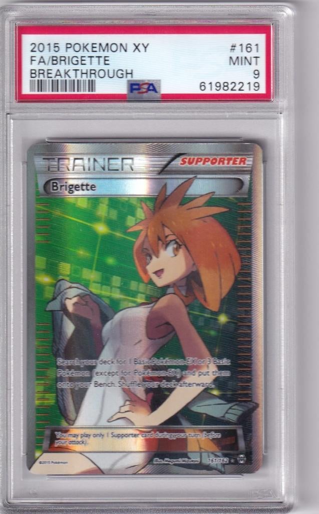 Brigette (161/162) PSA 9, Verzenden, Nieuw, Losse kaart, Foil