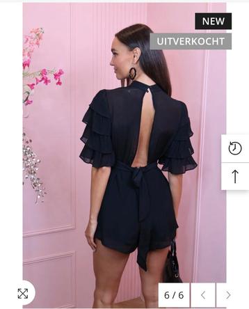 Devon romy open back ruffle playsuit maat s nieuw beschikbaar voor biedingen