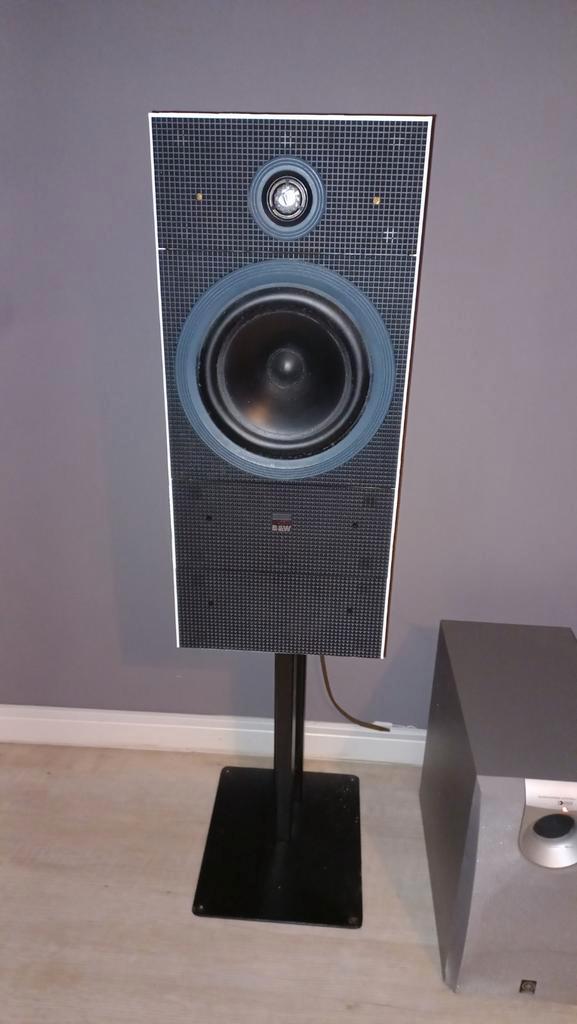 B&W matrix 2 series Luidsprekers, Audio, Tv en Foto, Luidsprekers, Gebruikt, Front, Rear of Stereo speakers, 120 watt of meer