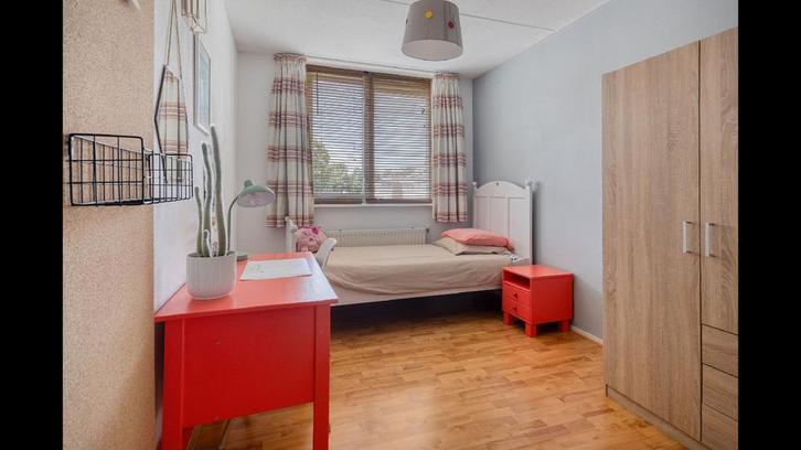 Meidenkamer: Bed, Nachtkastje & Bureau, Huis en Inrichting, Slaapkamer | Bedden, Gebruikt, Eenpersoons, 90 cm, 200 cm, Hout, Wit