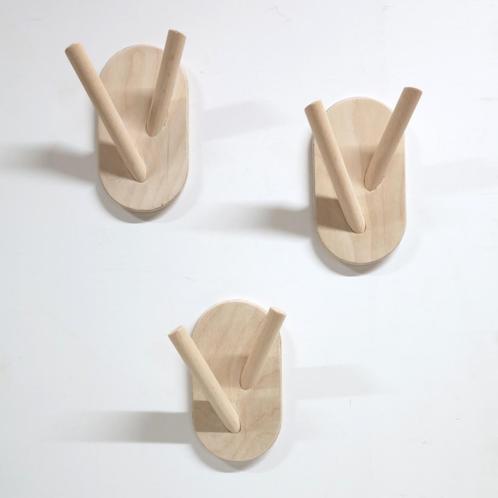 Kapstokhaak, Huis en Inrichting, Woonaccessoires | Kapstokken, Nieuw, Wandhaken, Minder dan 100 cm, Hout, Verzenden