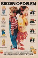 retro reclame 1993 McDonald's Happy Meal Barbie of auto, Verzamelen, Verzenden, Overige typen