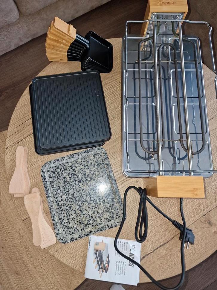 Gourmetset Princess Raclette Pure 8, Witgoed en Apparatuur, Gourmetstellen, Zo goed als nieuw, Ophalen of Verzenden