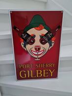 Emaille bord Gilbey nieuw, Verzamelen, Ophalen of Verzenden, Zo goed als nieuw, Reclamebord