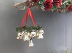 Mooie Zilveren 5 Kerstballen 6 Klokjes Hanger, Ophalen of Verzenden, Gebruikt