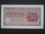 50 Reichsmark 1944 Duitsland Wehrmacht WW2 (01) UNC, Postzegels en Munten, Verzenden, Duitsland, Los biljet