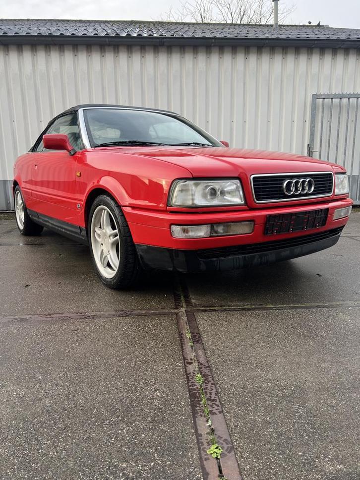 Audi 80 cabrio  1993 Rood, Auto's, Audi, Bedrijf, Benzine, Euro 1, Cabriolet, Handgeschakeld, Geïmporteerd, Rood, Blauw, Leder