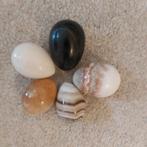 5 Mooie marmeren eieren, Verzamelen, Mineralen en Fossielen, Ophalen of Verzenden, Mineraal