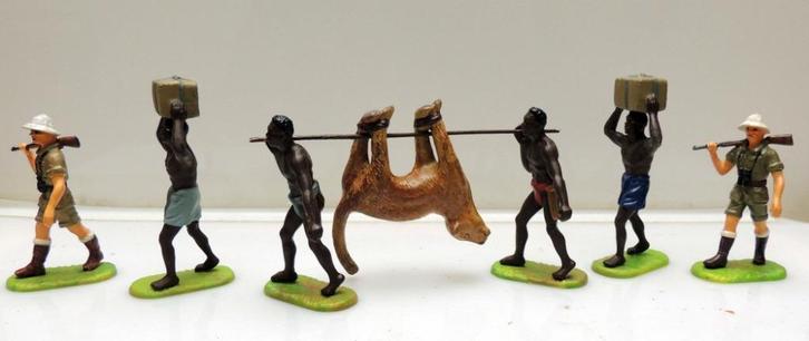 Elastolin grootwildjagers en dragers, Antiek en Kunst, Antiek | Speelgoed, Ophalen of Verzenden