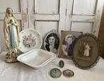 Brocante sierbord - bord / dekschaal Regout / fotolijstjes, Ophalen of Verzenden
