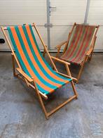 Retro Strandstoelen, Ophalen, Gebruikt, Hout, Inklapbaar