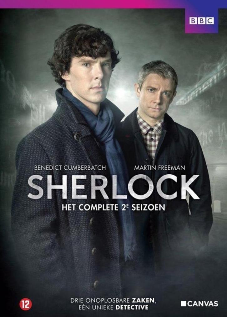 Sherlock seizoen 2, Cd's en Dvd's, Dvd's | Thrillers en Misdaad, Zo goed als nieuw, Detective en Krimi, Boxset, Vanaf 12 jaar