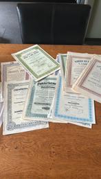 18 oude aandelen/ obligaties, Postzegels en Munten, Ophalen of Verzenden, Voor 1920, Aandeel
