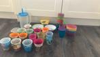 Kunststof servies kinderen camping sapkan bekers schaaltjes., Ophalen of Verzenden, Zo goed als nieuw, Overige materialen, Overige stijlen