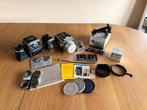Hasselblad 500C + Planar 2,8/80mm + acc | zeer complete set!, Audio, Tv en Foto, Fotocamera's Analoog, Ophalen of Verzenden, Gebruikt