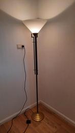 Jrn 60/70 art deco messing vloerlamp,lees de beschrijving., Ophalen of Verzenden, 150 tot 200 cm