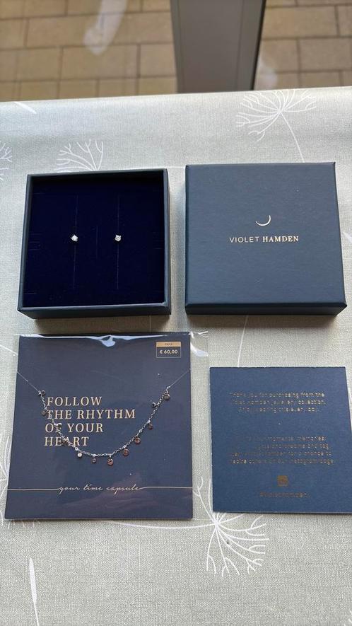 Sieraden Violet Hamden, Sieraden, Tassen en Uiterlijk, Oorbellen, Nieuw, Knopjes of Stekers, Zilver, Zilver, Ophalen of Verzenden