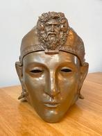Romeins gezichtshelm van brons, Antiek en Kunst, Kunst | Beelden en Houtsnijwerken, Ophalen of Verzenden