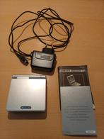 Game Boy Advance SP - Zilver, Spelcomputers en Games, Spelcomputers | Nintendo Game Boy, Ophalen of Verzenden, Gebruikt, Game Boy Advance SP
