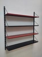 Vintage metalen wandrek Pilastro boekenrek metaal rek, Gebruikt, ., Ophalen of Verzenden, .