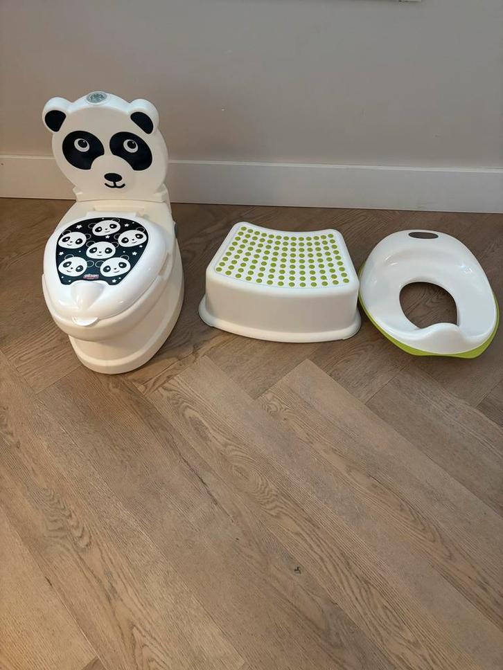 Zindelijkheid set met geluid en opstapje, Kinderen en Baby's, Overige Kinderen en Baby's, Gebruikt, Ophalen