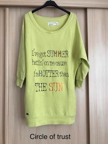Circle of trust sweater Lang trui/tuniek lime geel 36 S beschikbaar voor biedingen