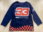 Max Verstappen blauw shirt met lange mouwen, maat 140, Ophalen of Verzenden, Zo goed als nieuw, Shirt of Longsleeve, Jongen