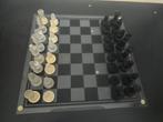 Schaak op glas, Hobby en Vrije tijd, Gezelschapsspellen | Bordspellen, Ophalen, Zo goed als nieuw