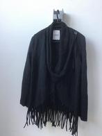 Nieuw zwart sweatstof vest, jasje, poncho maat M, Ophalen of Verzenden, Nieuw, Maat 38/40 (M), Zwart
